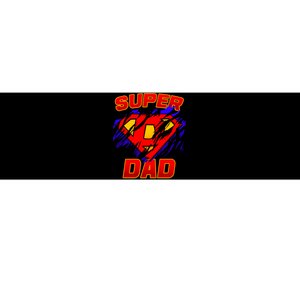 Super Dad Ripped Logo Bumper Sticker