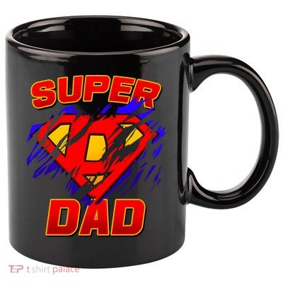 Super Dad Ripped Logo 11oz C Handle Ceramic Mug