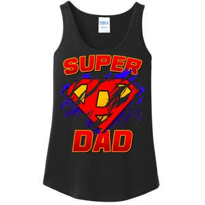 Super Dad Ripped Logo Ladies Essential Tank