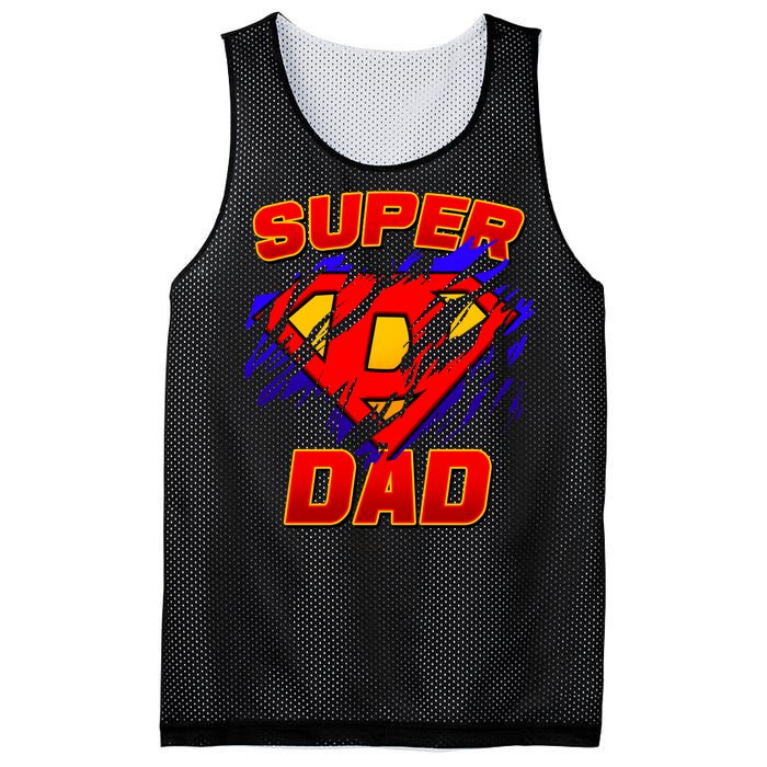 Super Dad Ripped Logo Mesh Reversible Basketball Jersey Tank