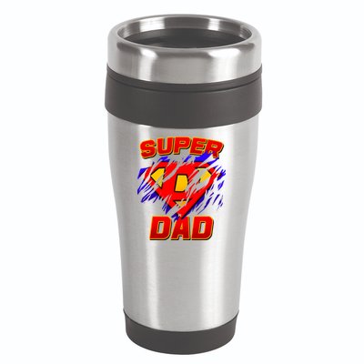 Super Dad Ripped Logo 16oz Travel Tumbler