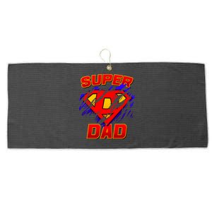 Super Dad Ripped Logo Large Microfiber Waffle Golf Towel