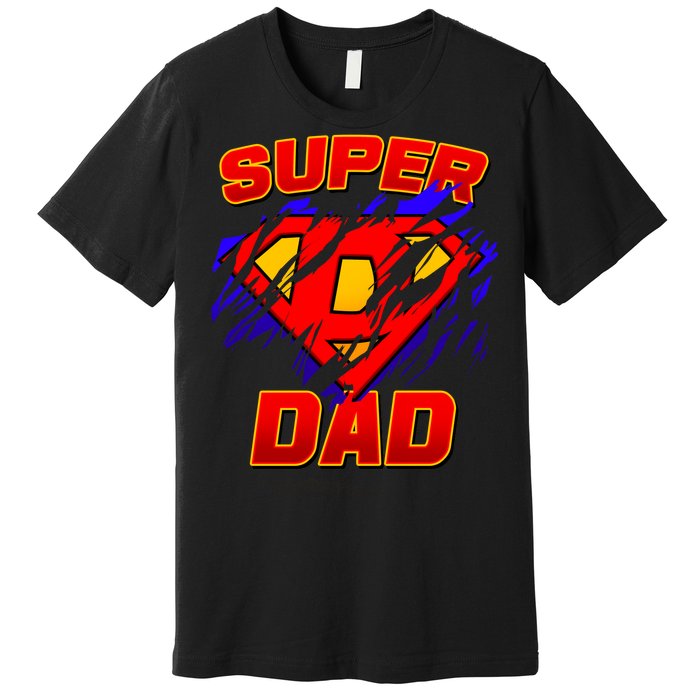 Super Dad Ripped Logo Premium T-Shirt