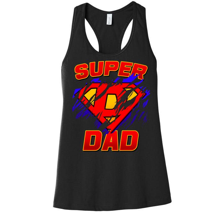 Super Dad Ripped Logo Women's Racerback Tank