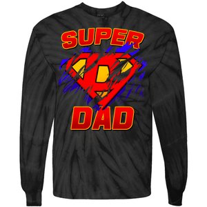 Super Dad Ripped Logo Tie-Dye Long Sleeve Shirt