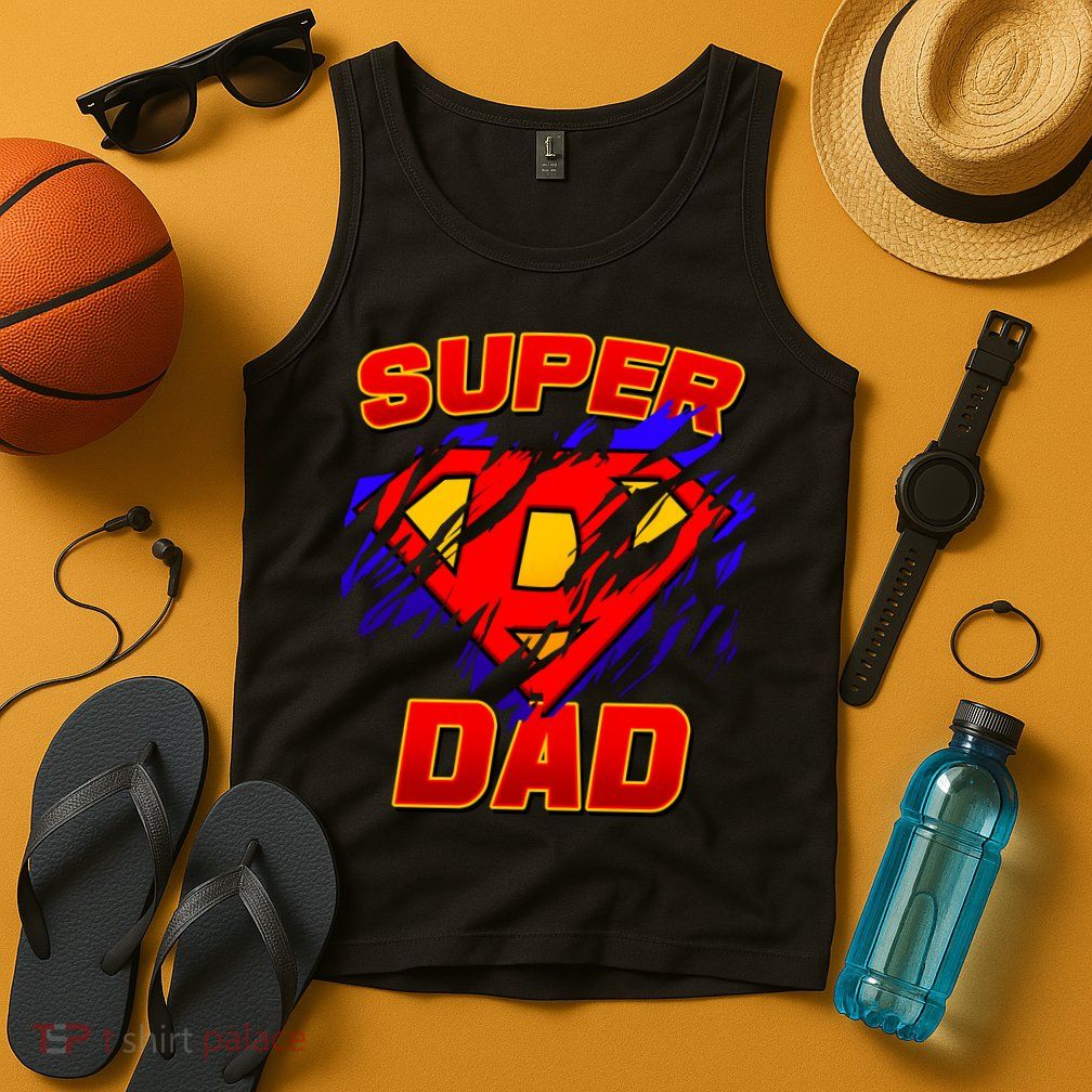 Super Dad Ripped Logo Tank Top