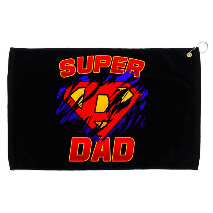 Super Dad Ripped Logo Grommeted Golf Towel