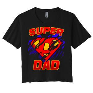 Super Dad Ripped Logo Women's Crop Top Tee