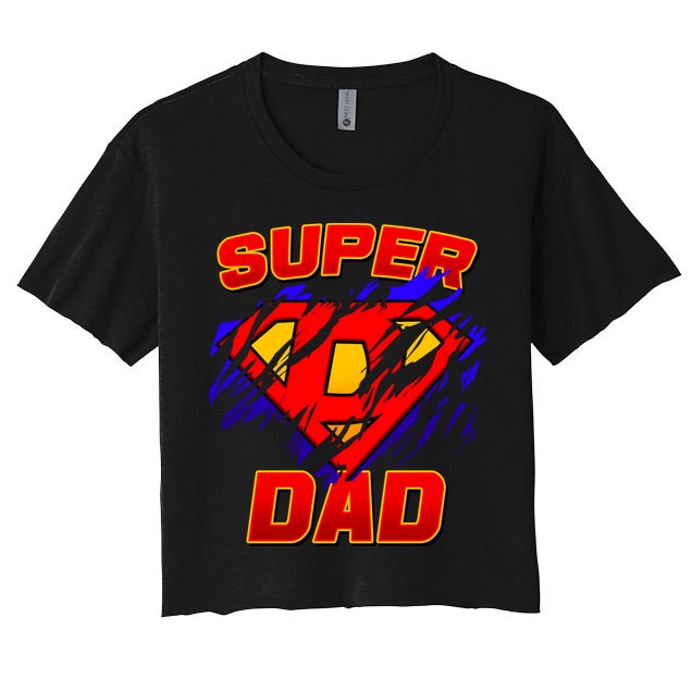 Super Dad Ripped Logo Crop Top