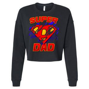 Super Dad Ripped Logo Cropped Pullover Crew