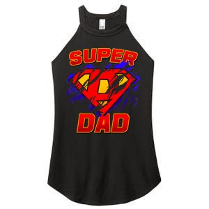 Super Dad Ripped Logo Women's Perfect Tri Rocker Tank