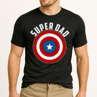 Super Dad Superhero Shield Father's Day Cooling Performance Crew T-Shirt