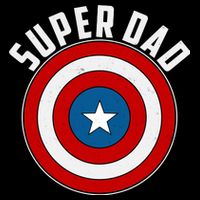 Super Dad Superhero Shield Father's Day Cooling Performance Crew T-Shirt