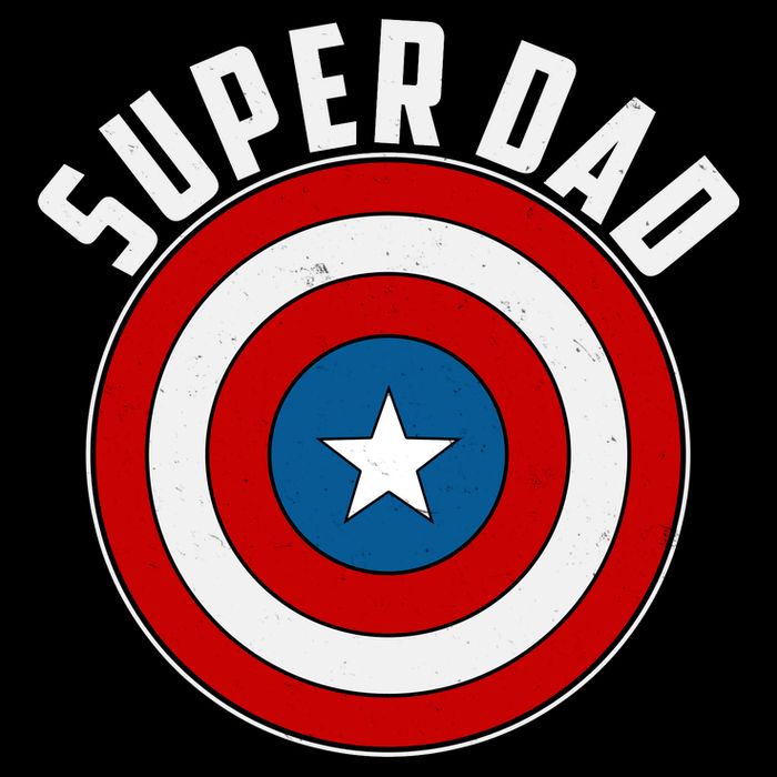 Super Dad Superhero Shield Father's Day Cooling Performance Crew T-Shirt