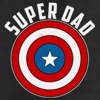 Super Dad Superhero Shield Father's Day Beanie
