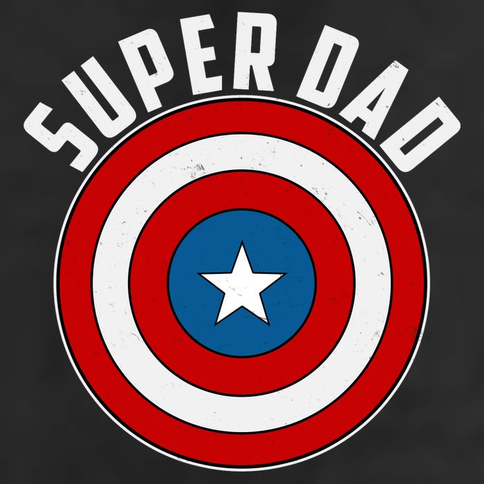 Super Dad Superhero Shield Father's Day Beanie