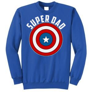 Super Dad Superhero Shield Father's Day Sweatshirt