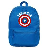 Super Dad Superhero Shield Father's Day 16 in Basic Backpack