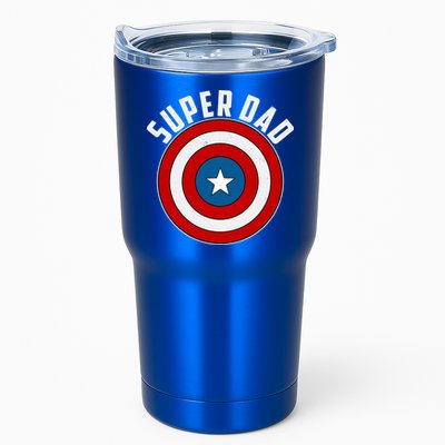 Super Dad Superhero Shield Father's Day Tumbler