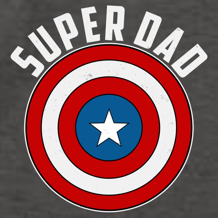 Super Dad Superhero Shield Father's Day Vector Backpack