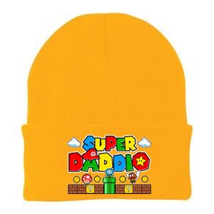 Super Daddio Dad Video Gamer Knit Cap Winter Beanie