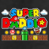 Super Daddio Dad Video Gamer Garment-Dyed Heavyweight T-Shirt