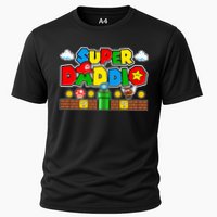 Super Daddio Dad Video Gamer Cooling Performance Crew T-Shirt