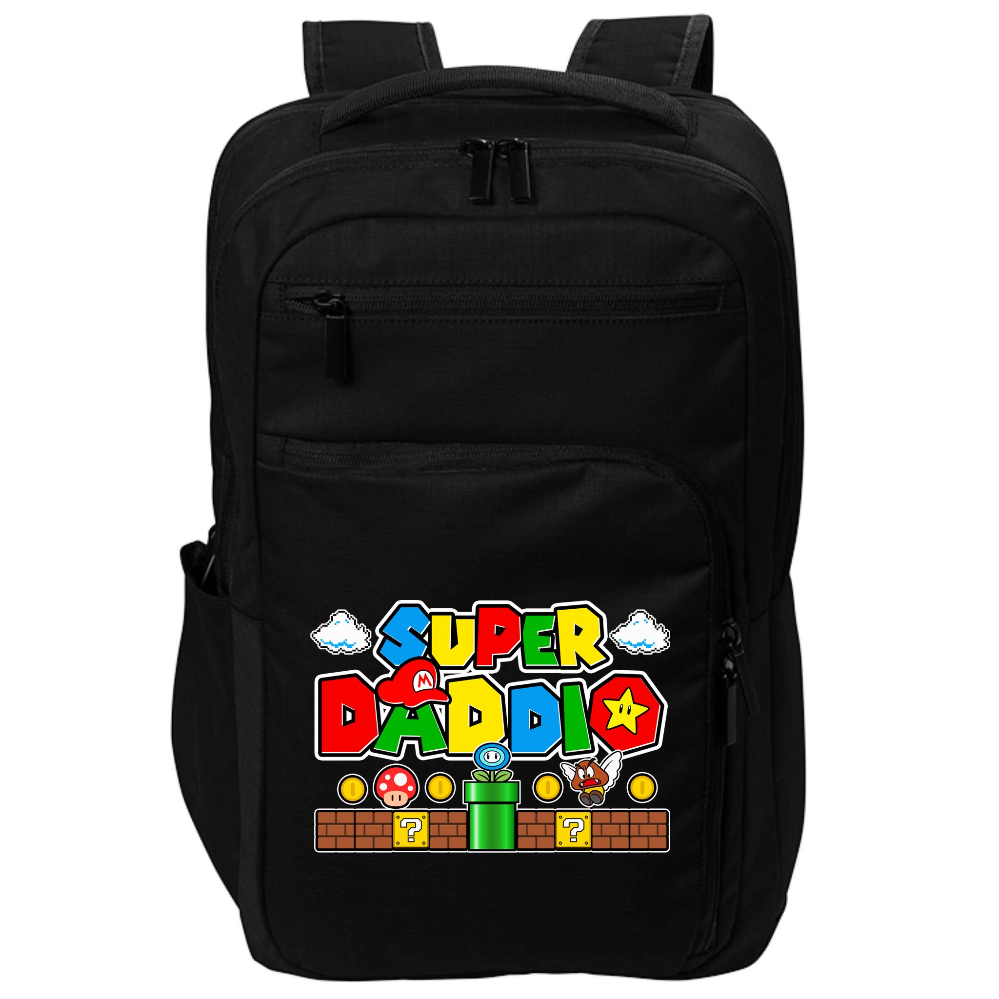 Super Daddio Dad Video Gamer Impact Tech Backpack