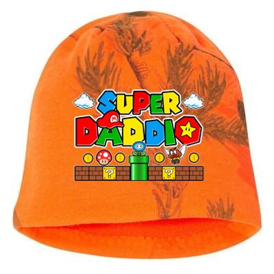 Super Daddio Dad Video Gamer Kati - Camo Knit Beanie