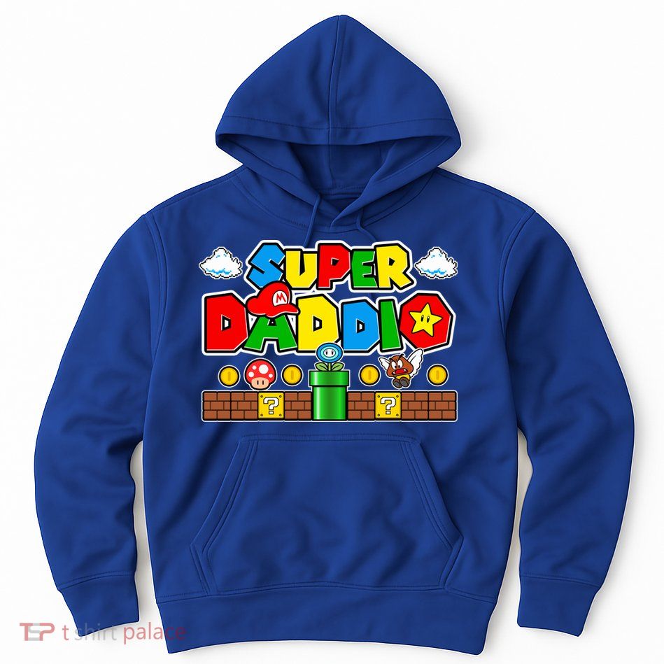 Super Daddio Dad Video Gamer Hoodie