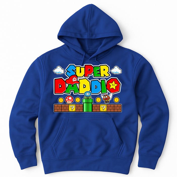 Super Daddio Dad Video Gamer Hoodie
