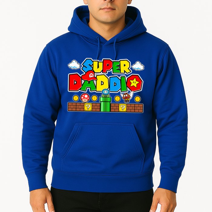 Super Daddio Dad Video Gamer Hoodie