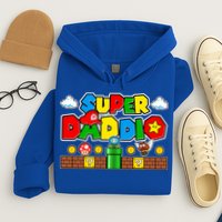 Super Daddio Dad Video Gamer Hoodie