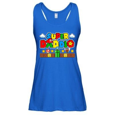 Super Daddio Dad Video Gamer Ladies Essential Flowy Tank