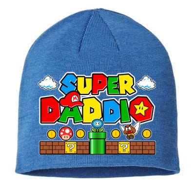 Super Daddio Dad Video Gamer Sustainable Beanie