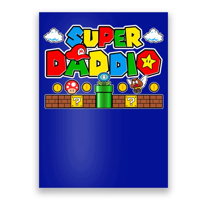 Super Daddio Dad Video Gamer Poster