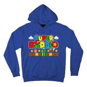 Super Daddio Dad Video Gamer Tall Hoodie