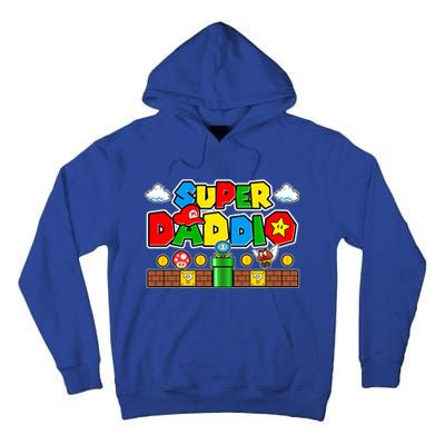 Super Daddio Dad Video Gamer Tall Hoodie