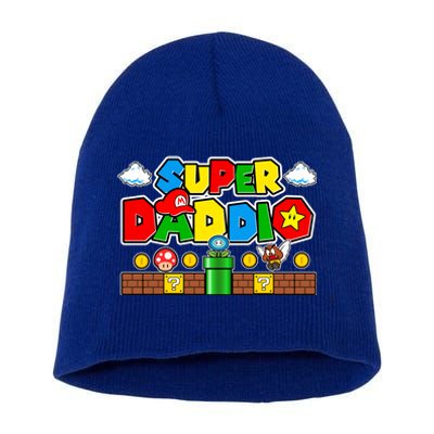 Super Daddio Dad Video Gamer Short Acrylic Beanie