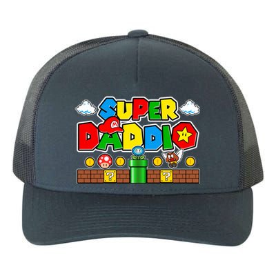 Super Daddio Dad Video Gamer Yupoong Adult 5-Panel Trucker Hat