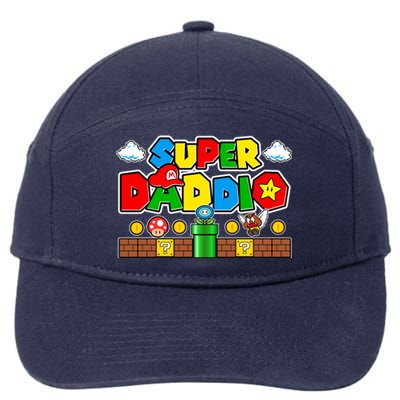 Super Daddio Dad Video Gamer 7-Panel Snapback Hat