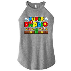 Super Daddio Dad Video Gamer Women's Perfect Tri Rocker Tank