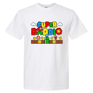 Super Daddio Dad Video Gamer Garment-Dyed Heavyweight T-Shirt