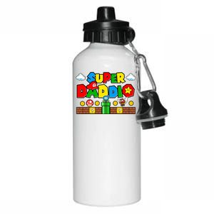 Super Daddio Dad Video Gamer Aluminum Water Bottle