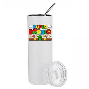 Super Daddio Dad Video Gamer Stainless Steel Tumbler