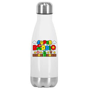 Super Daddio Dad Video Gamer Stainless Steel Insulated Water Bottle