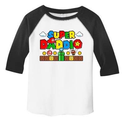 Super Daddio Dad Video Gamer Toddler Fine Jersey T-Shirt