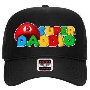 Super Daddio Gamer Dad High Crown Mesh Back Trucker Hat