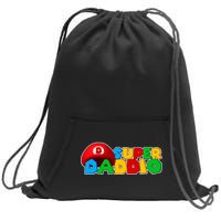 Super Daddio Gamer Dad Sweatshirt Cinch Pack Bag