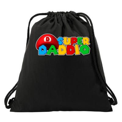 Super Daddio Gamer Dad Drawstring Bag